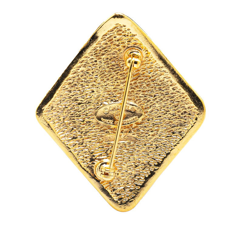 Chanel Gold Plated Coco Mark Brooch Bag