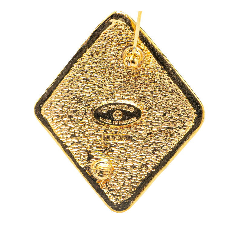 Chanel Gold Plated Coco Mark Brooch Bag