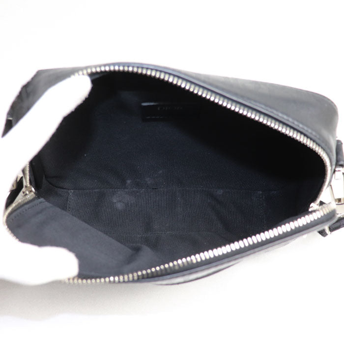 Dior Christian Safari Oblique Shoulder Bag Leather