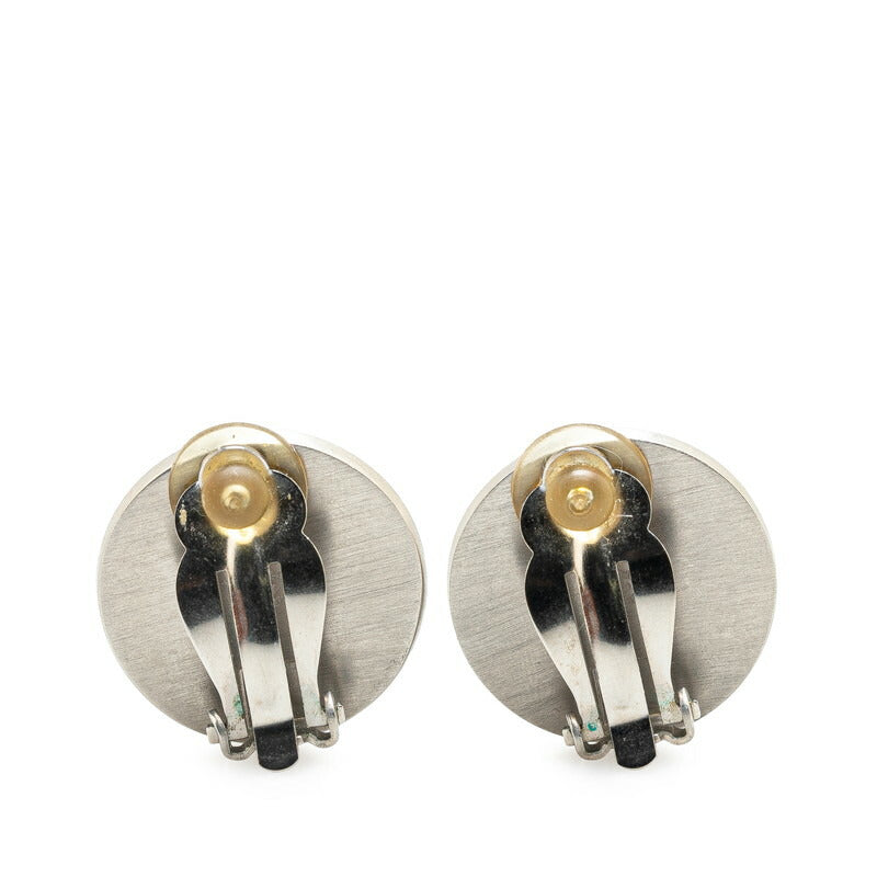 Chanel Metal Camellia Coco Mark Earrings 06P