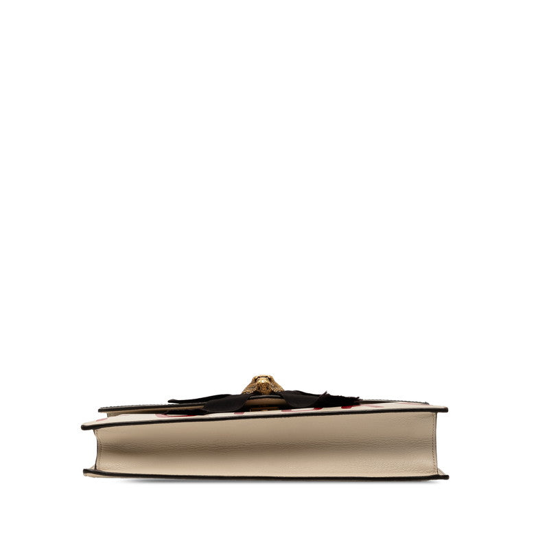 Gucci Ribbon Tiger 2Way Bag Leather Travel Bag