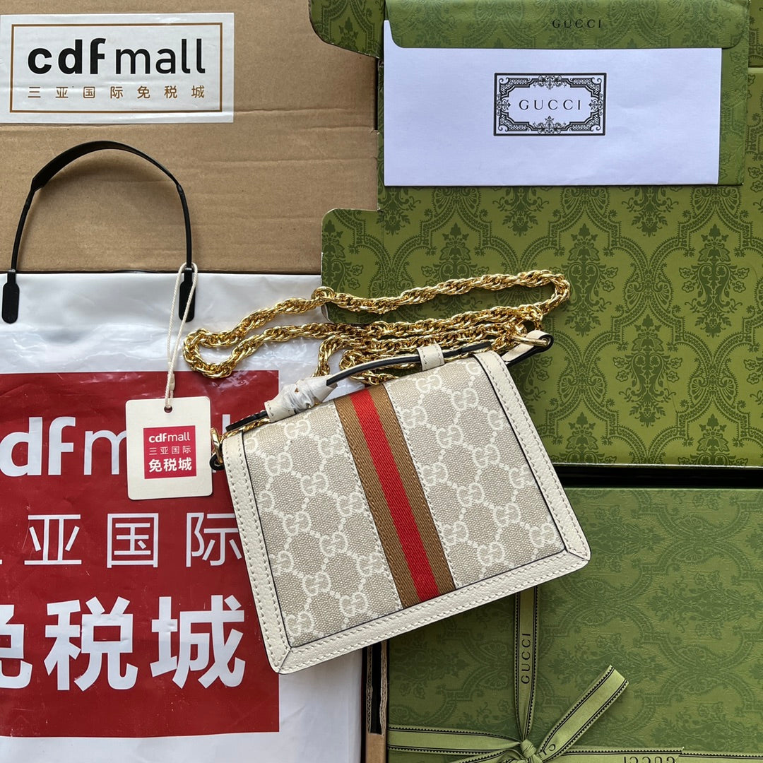 gg Ophidia gg , ’s White Mini Shoulder Bag