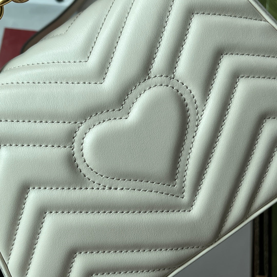 gg Marmont , ’s 8.3in White Mini Top Handle Mini Bag