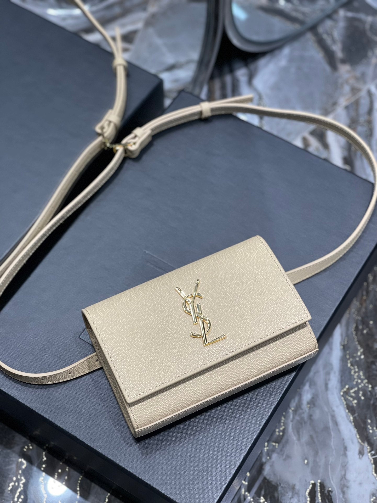 YSL Saint Laurent Kate Clutch Bag Monogram 7In18Cm Ysl 1059