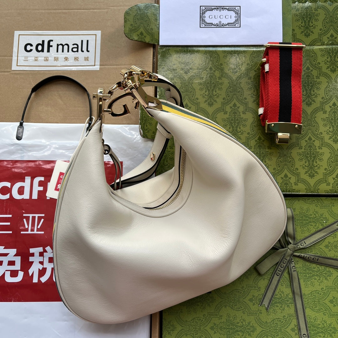 gg Atache , ’s 13.8in White Large Shoulder Bag