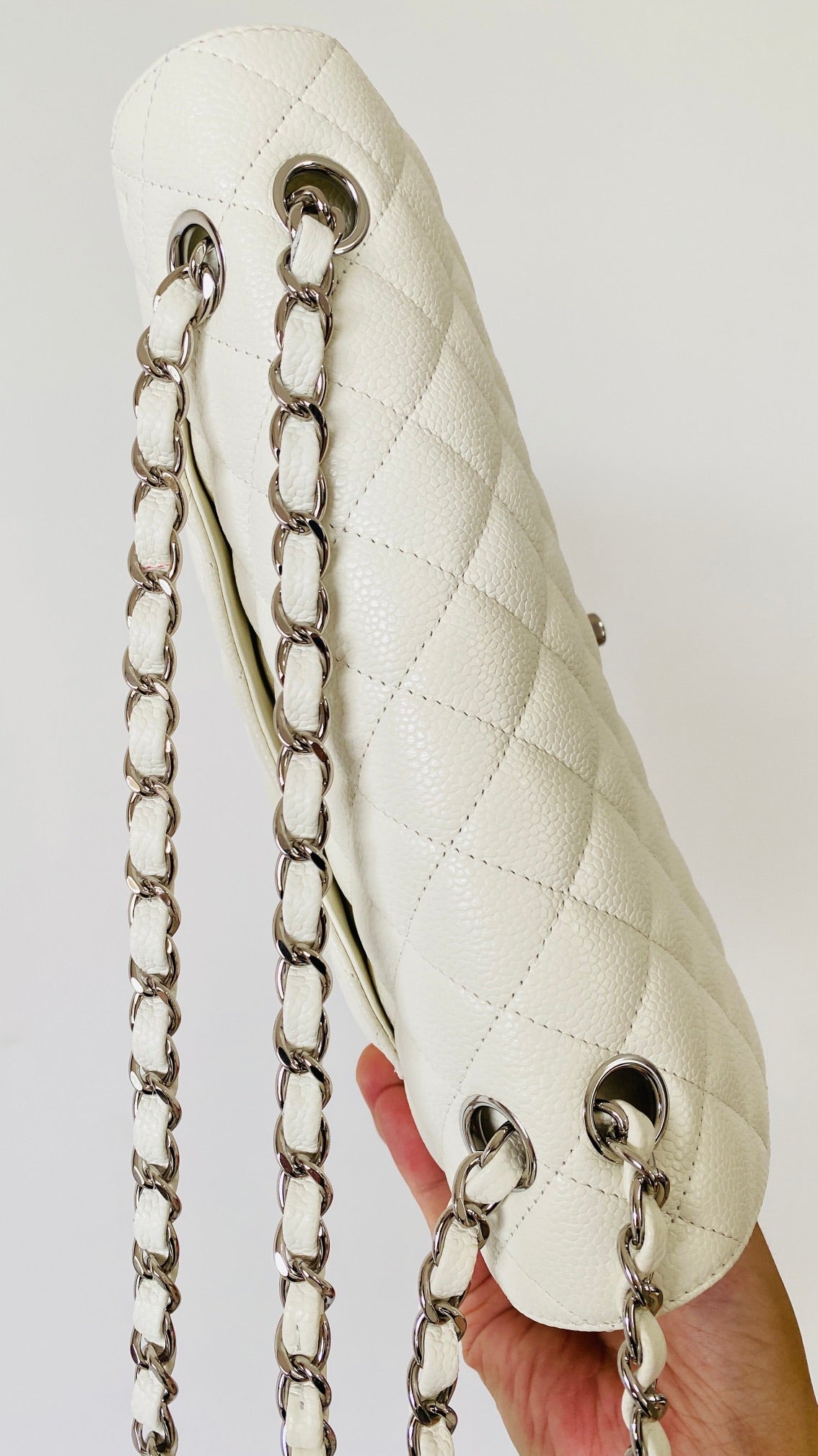 CHLSmall Classic , ’s 9.1in White Handbag