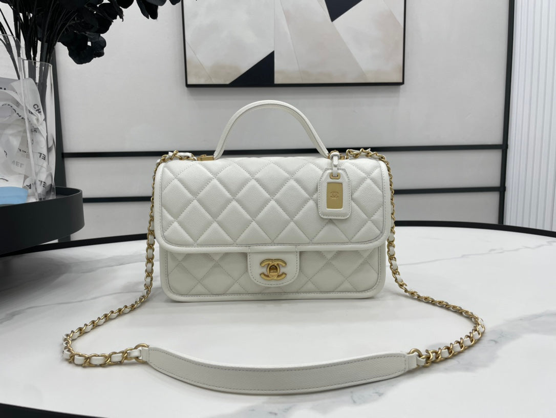 CHL 22K 9.8in 25cm White Travel Bag