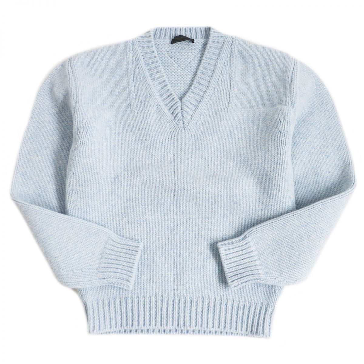 Knit Main: % Virgin Wool Light Mens Blue Travel Bag