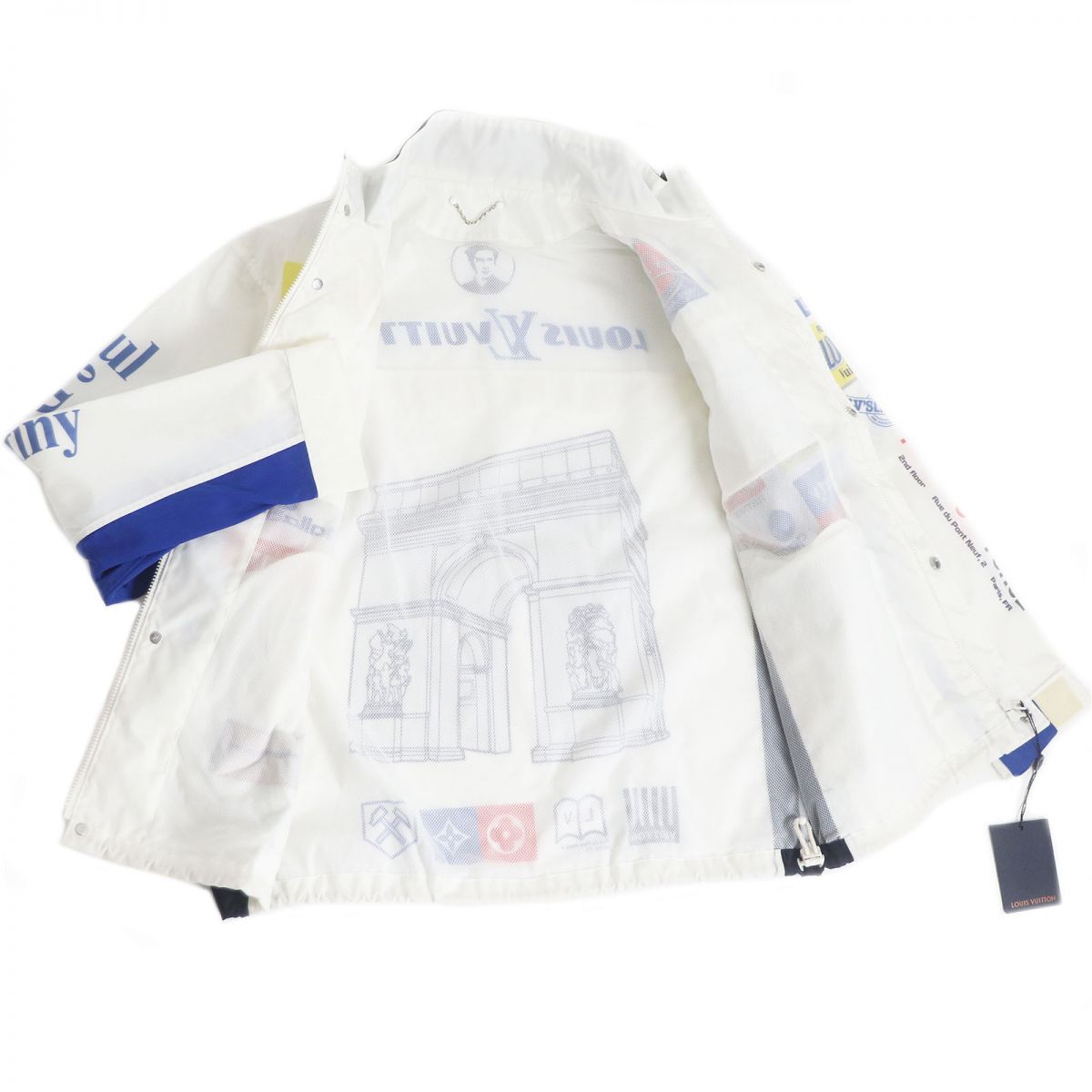 Louis Vuitton jacket 1A5DID Nylon Cotton White Apparel