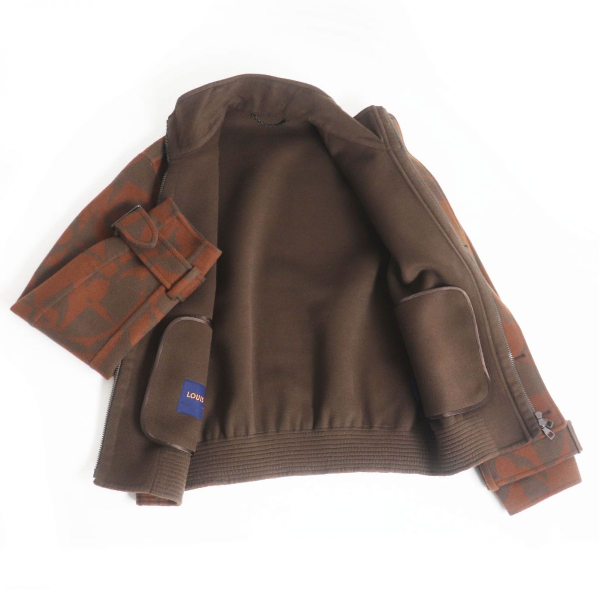 Louis Vuitton Blouson Wool Brown Handbag