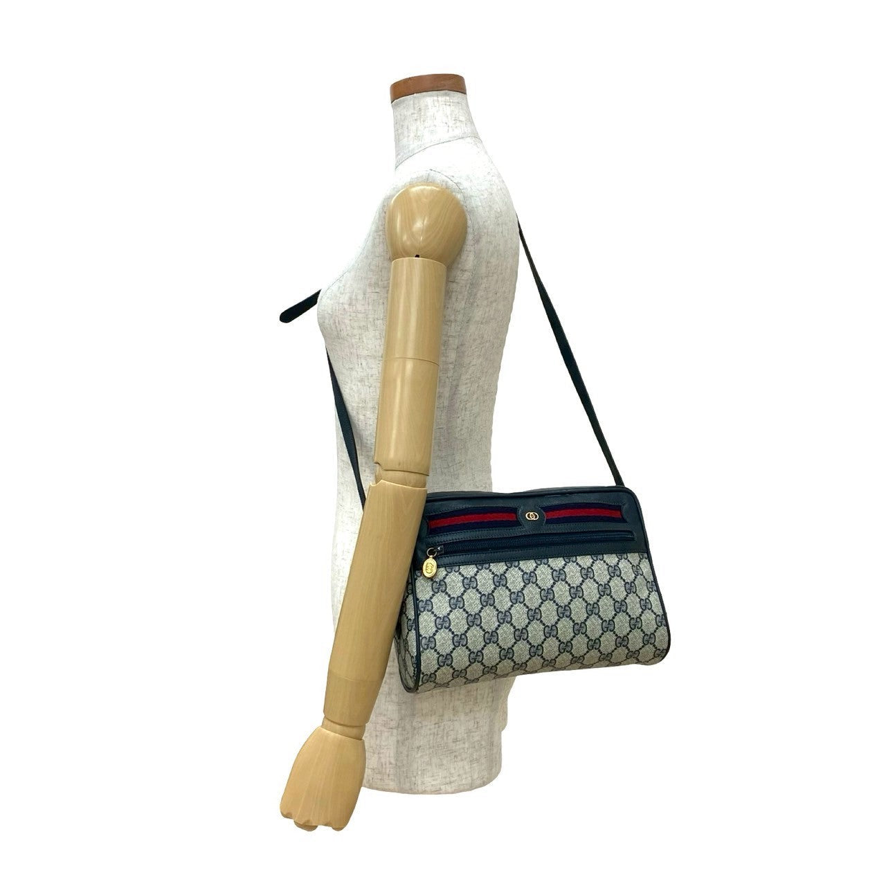 Gucci Pvc Shoulder Bag Leather Logo Bag 5