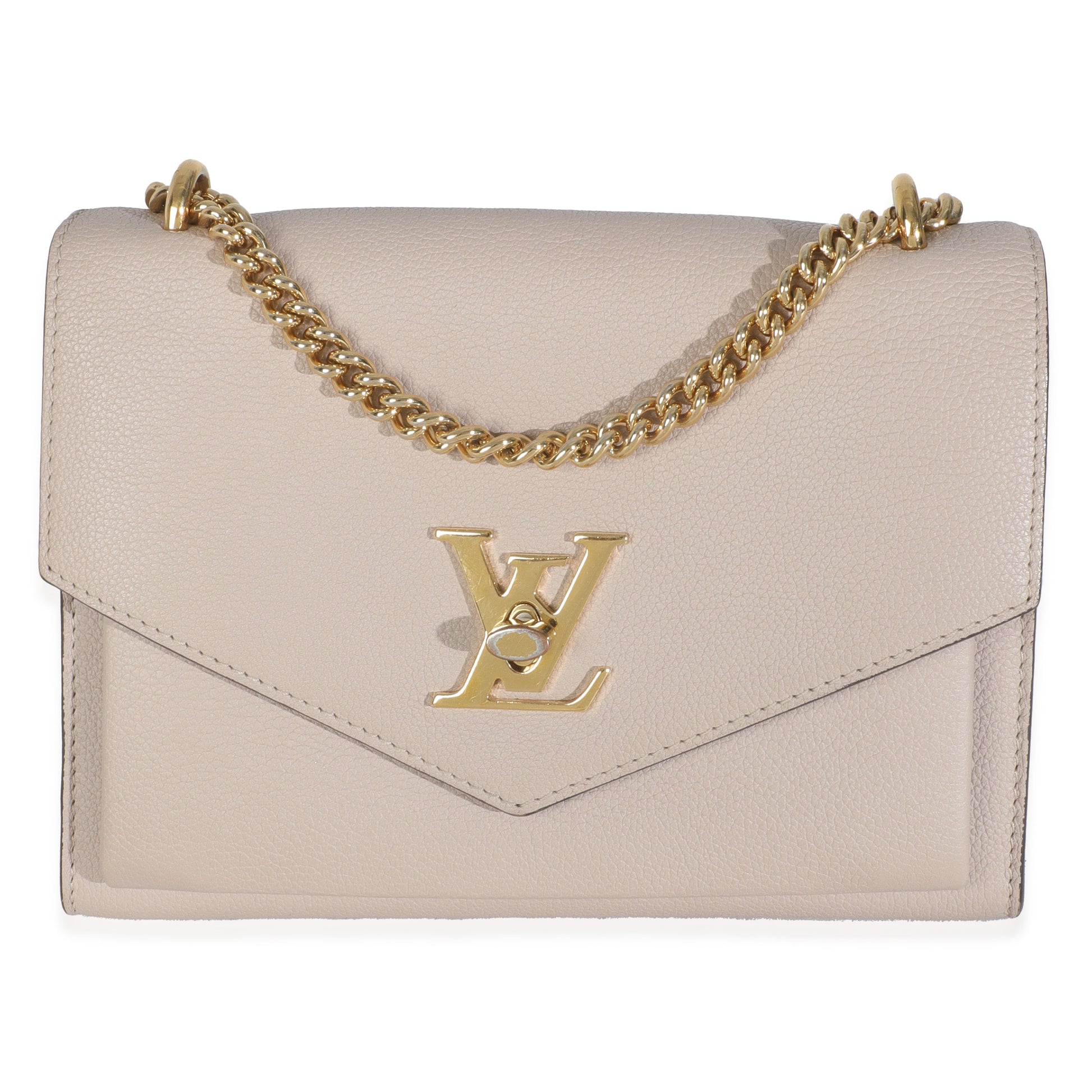 Louis Vuitton Mylockme BB Calfskin Pink Chain Handbag