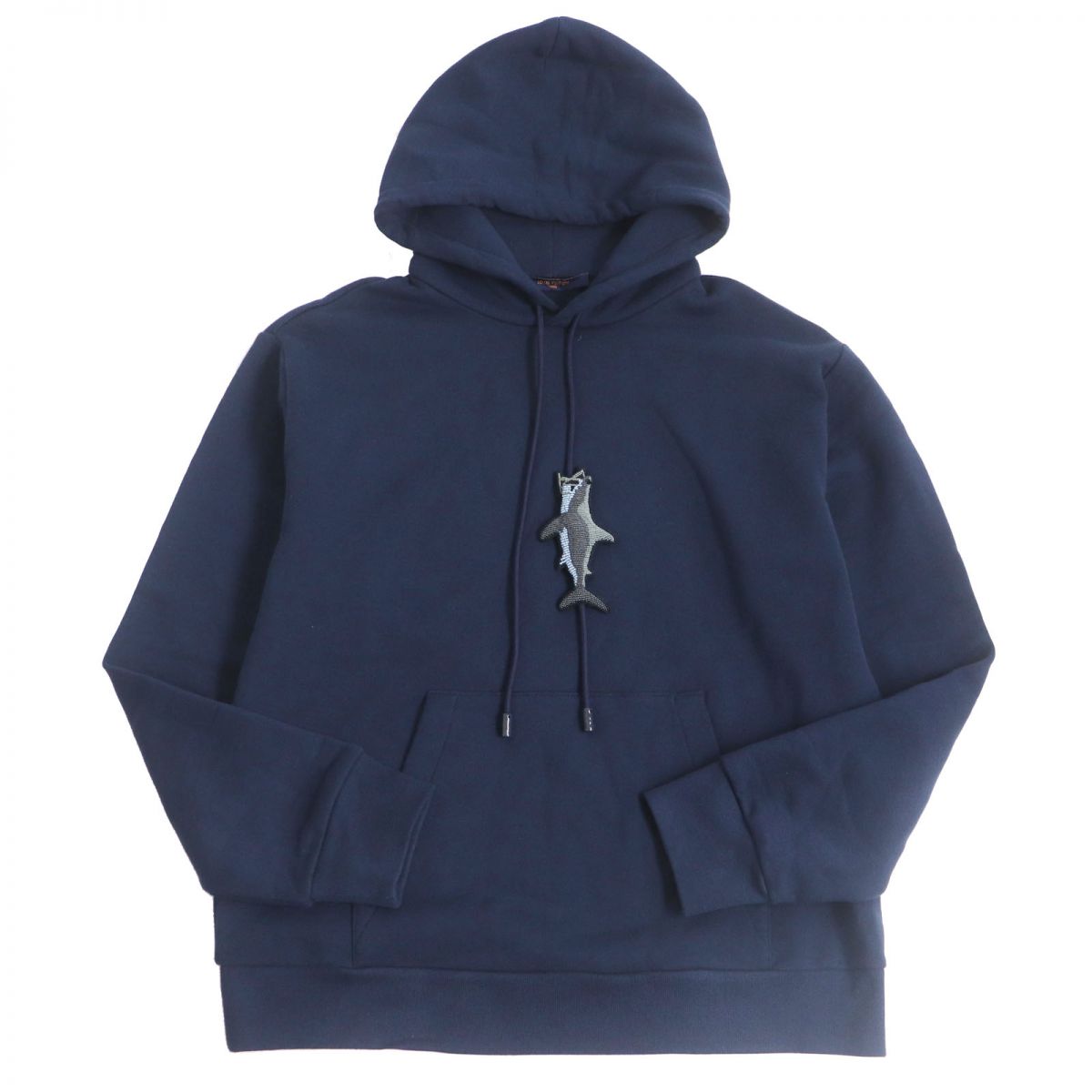 Louis Vuitton Hoodie part 100 polyester part Cotton Navy Apparel