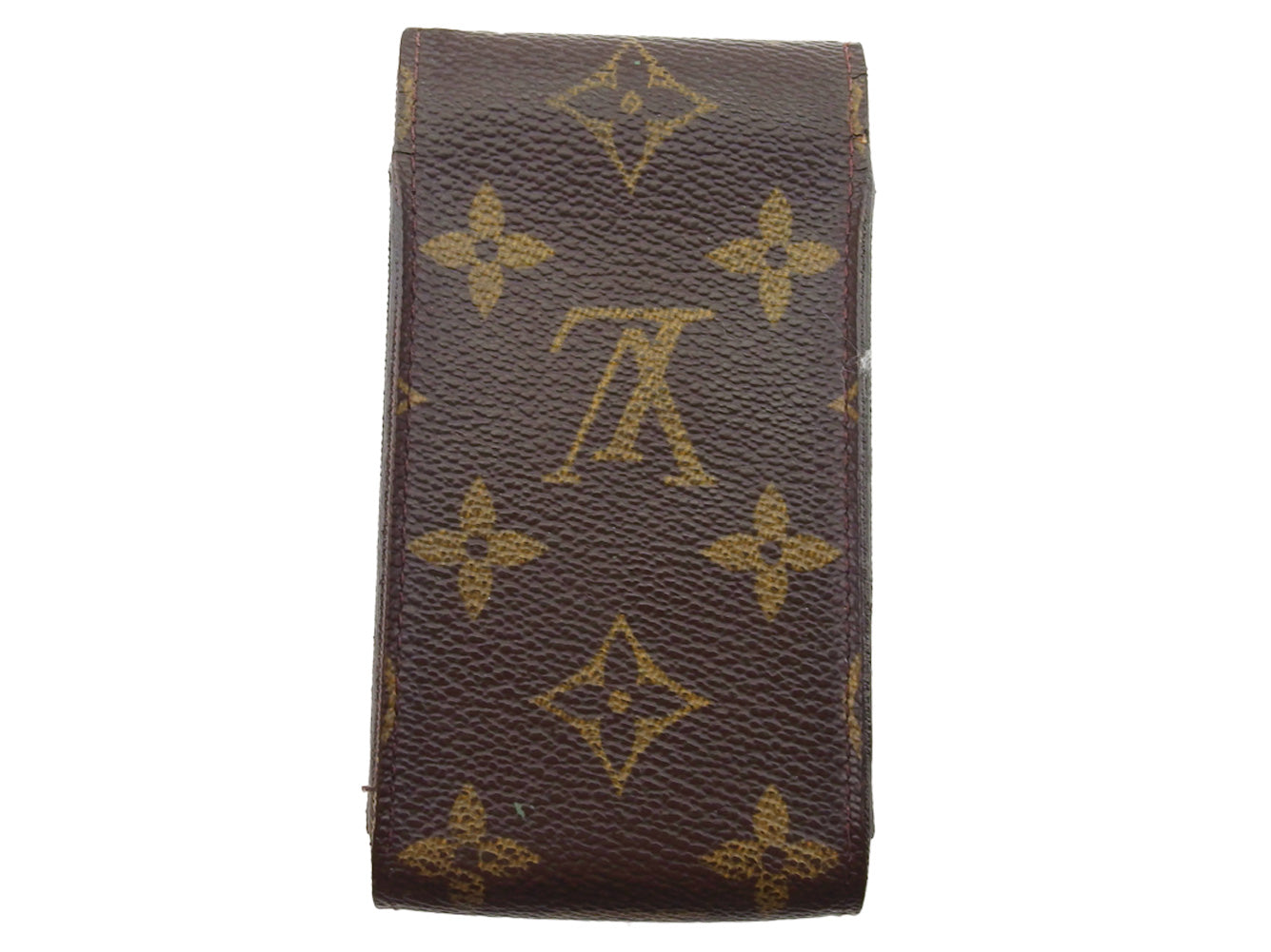 Louis Vuitton Cigarette M63024 Etui cigarette Brown Beige Handbag T22039