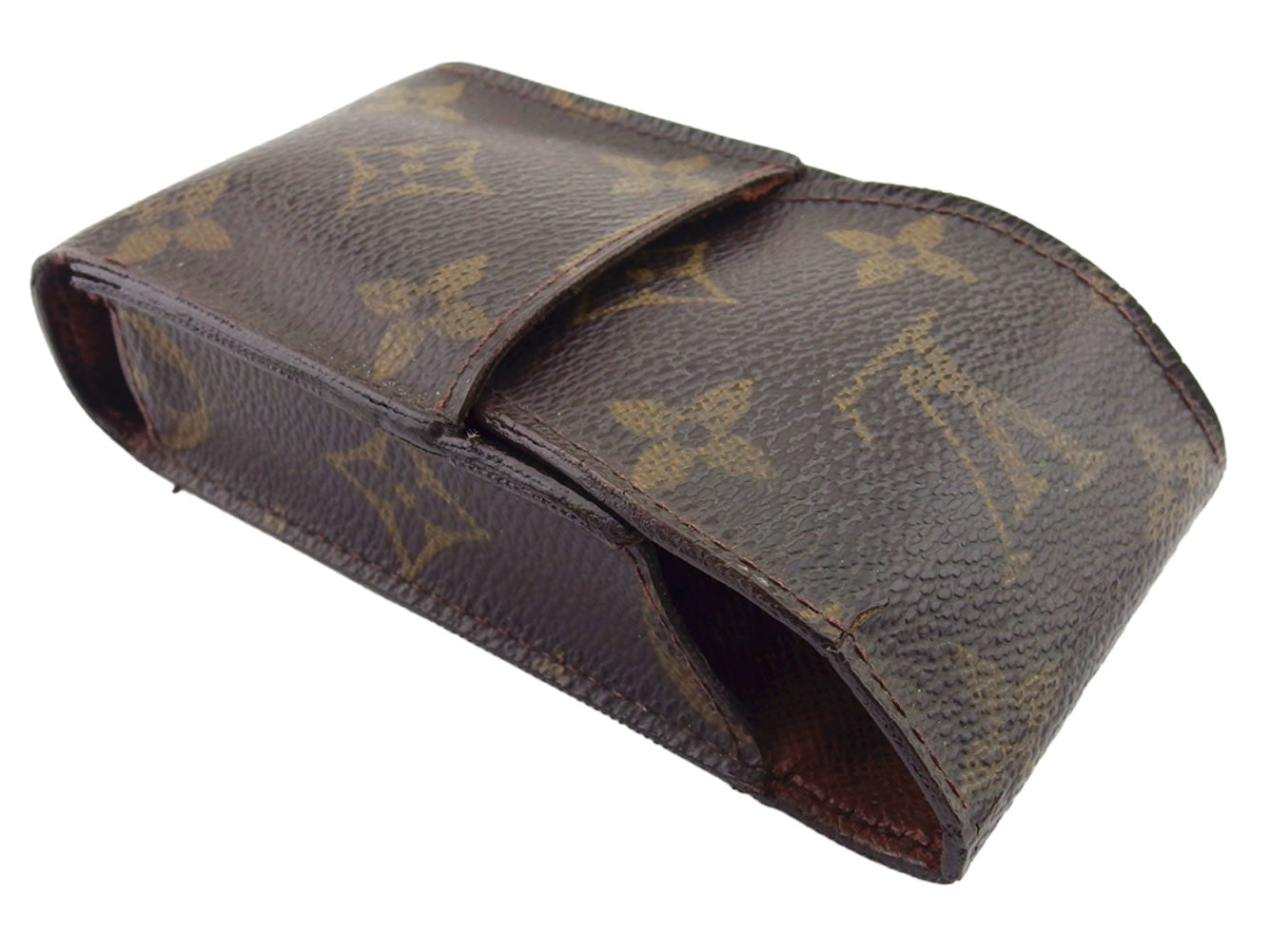 Louis Vuitton Cigarette M63024 Etui cigarette Brown Beige Handbag T22039