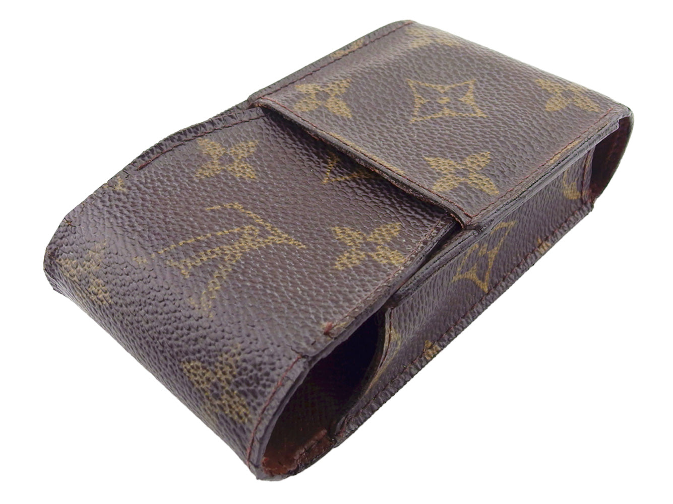 Louis Vuitton Cigarette M63024 Etui cigarette Brown Beige Handbag T22090