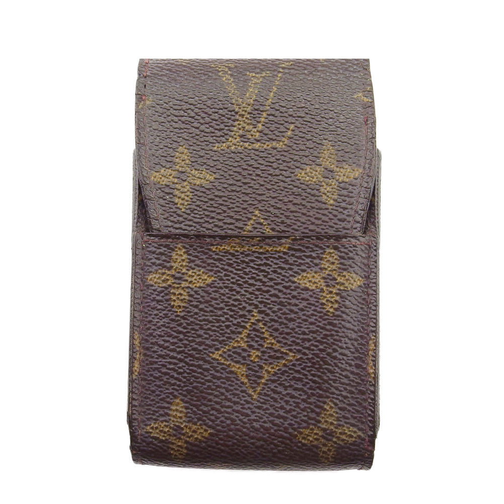 Louis Vuitton Cigarette M63024 Etui cigarette Brown Beige Handbag T22090