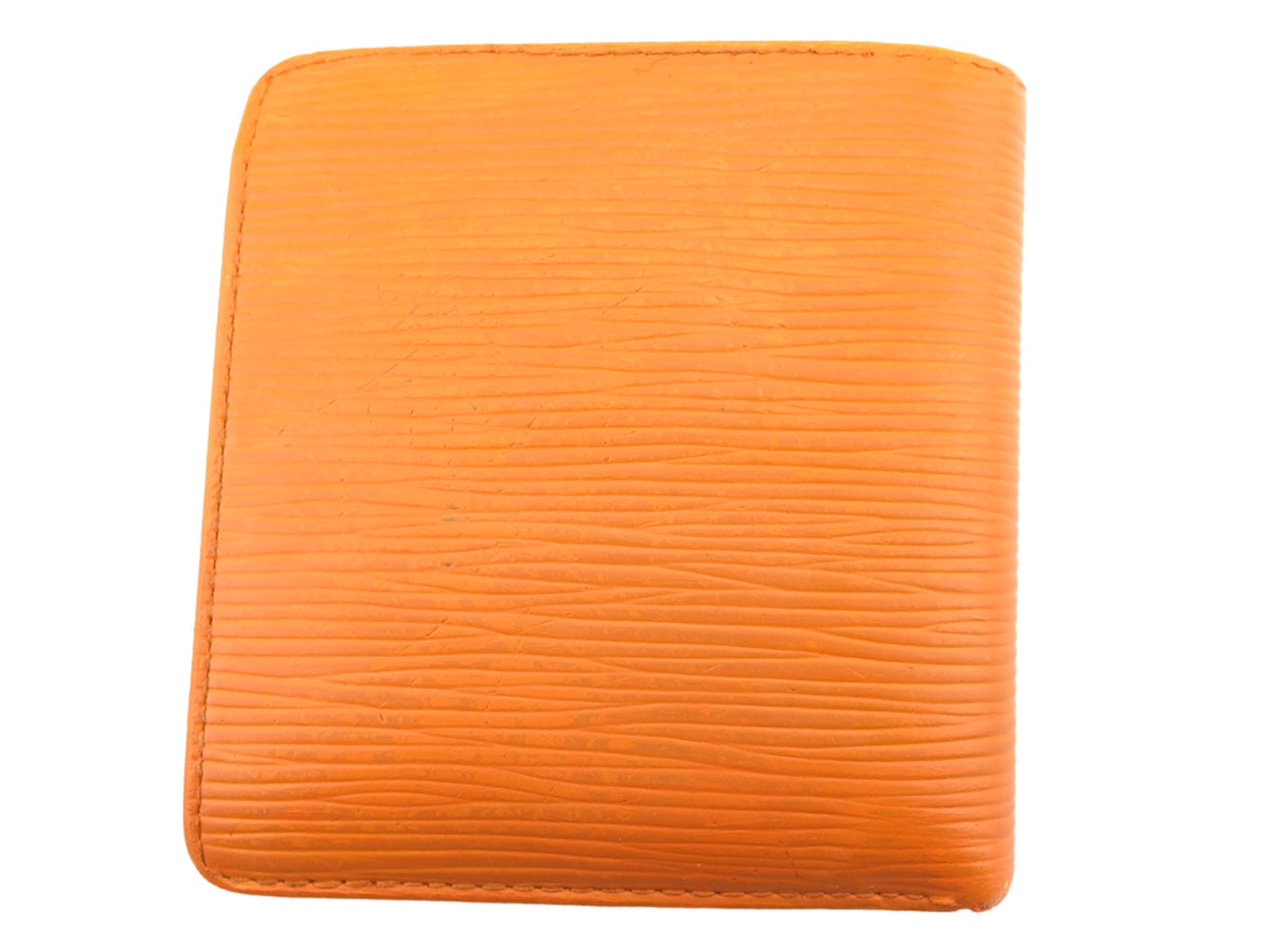 Louis Vuitton Bifold M6354H Porte Billets Cartes Orange Wallet Case
