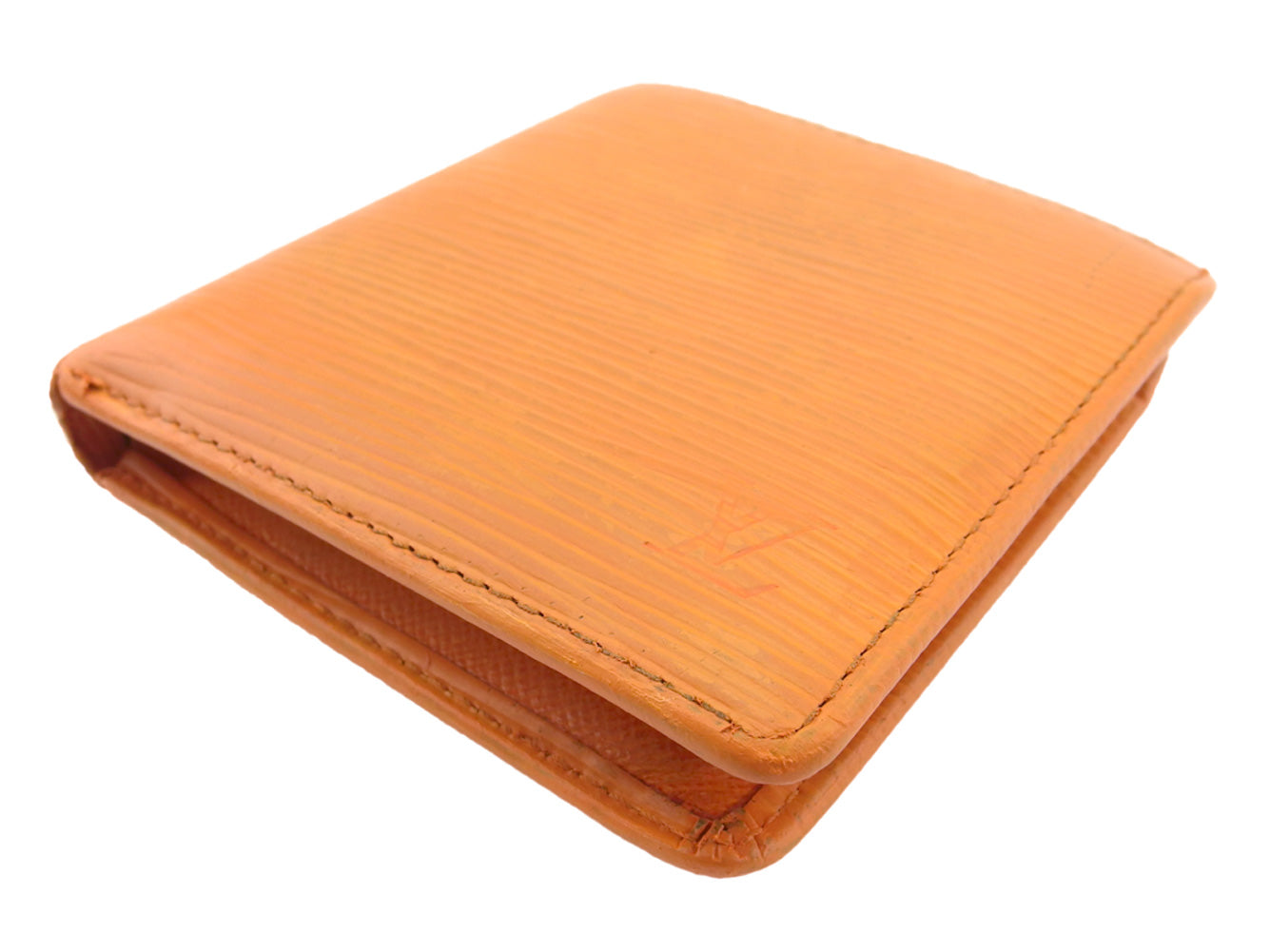 Louis Vuitton Bifold M6354H Porte Billets Cartes Orange Wallet Case