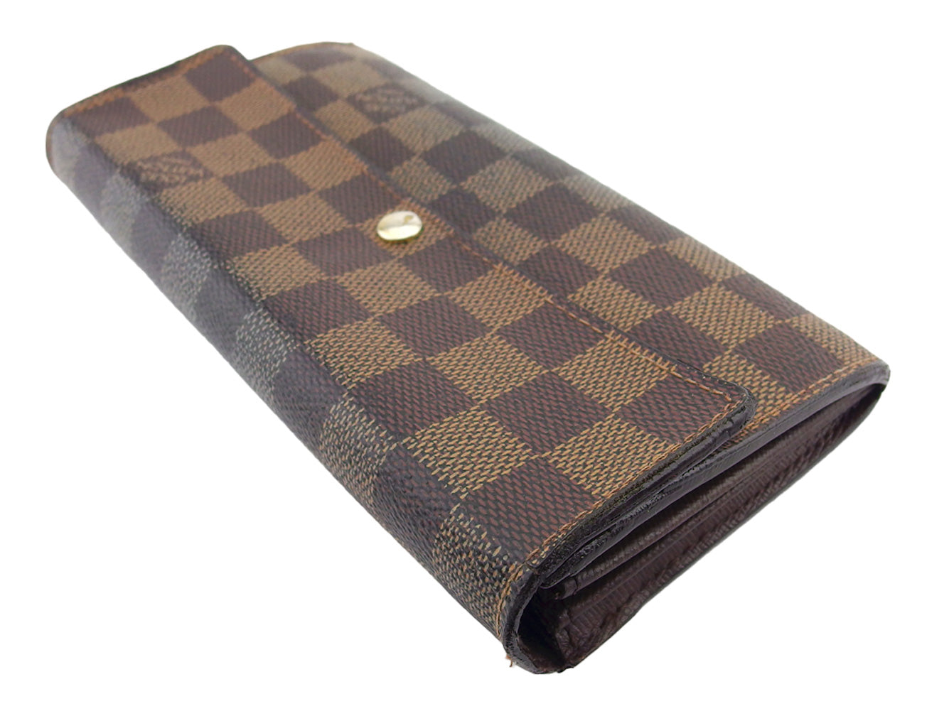Louis Vuitton Long Purse N61734 Portefeuille Sarah Brown Beige Wallet Case