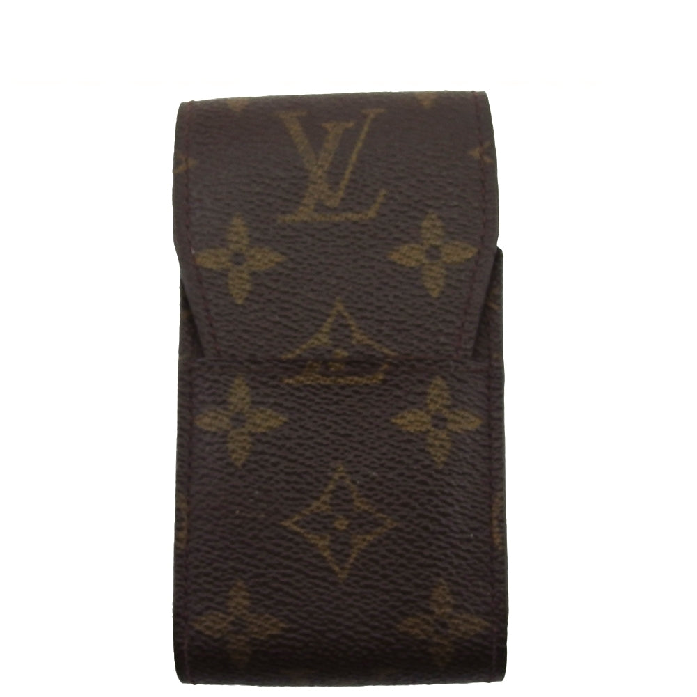 Louis Vuitton Cigarette M63024 Etui cigarette Brown Beige Handbag T22135