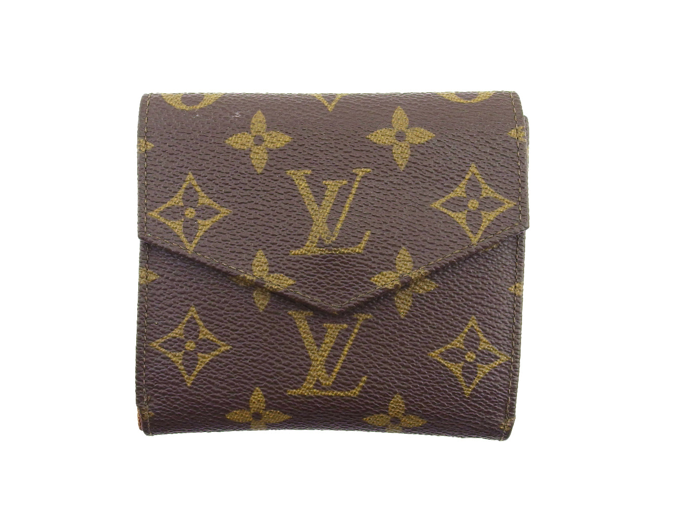 Louis Vuitton Bifold M61660 Portonebier Brown Beige Wallet Case T22609