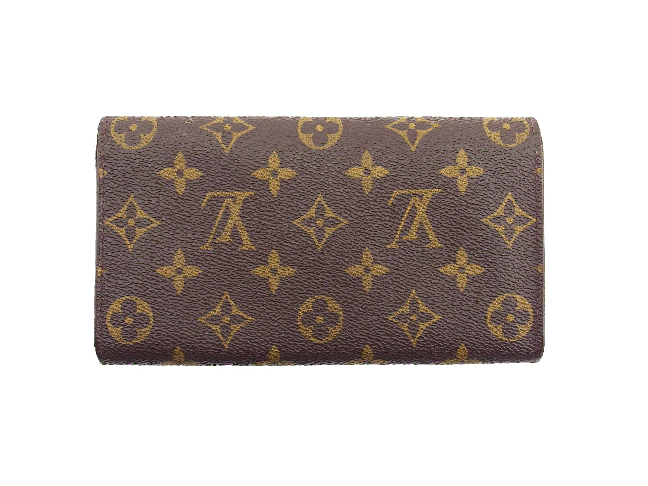 Louis Vuitton Long Purse M61725 Pochette Porto Brown Beige Wallet Case T22618