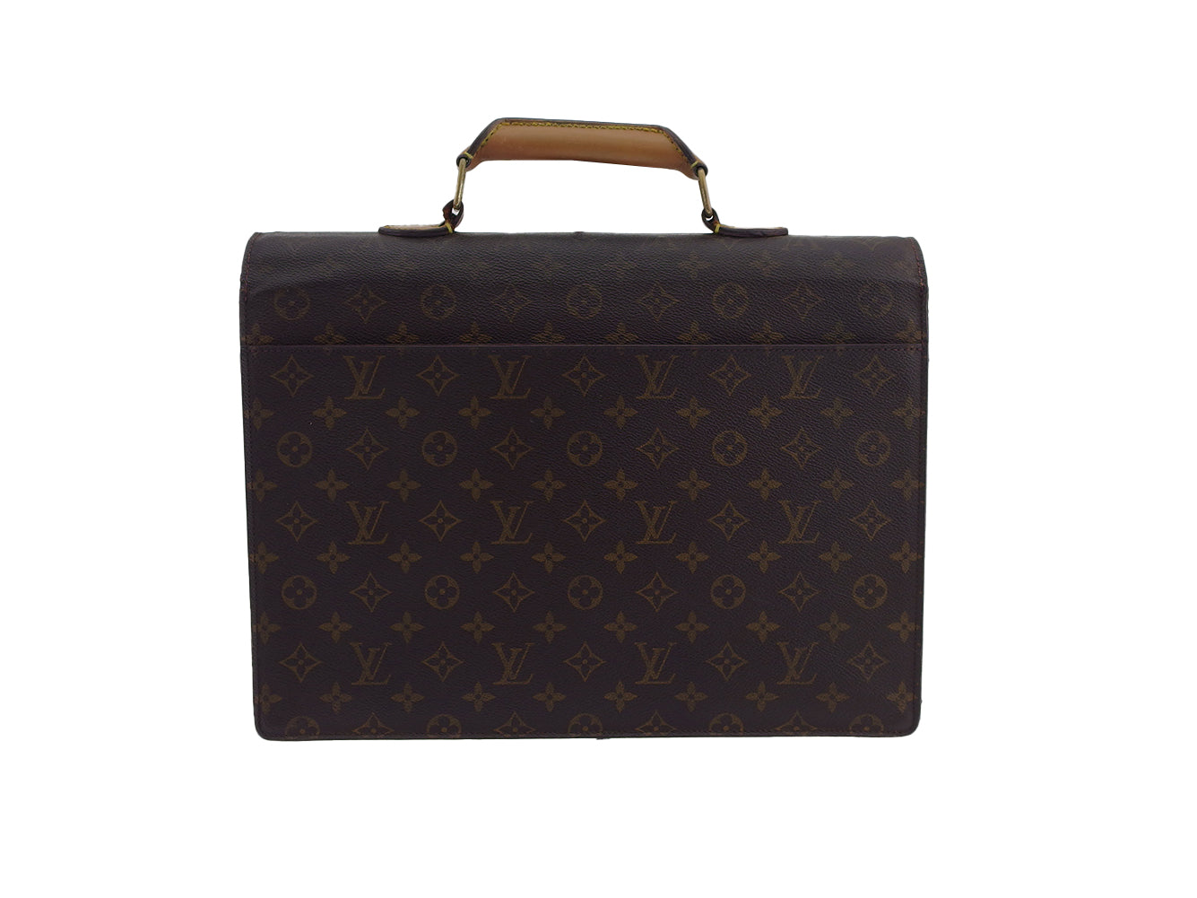 Louis Vuitton Business M53331 Serviet Conseiller Brown Beige Handbag