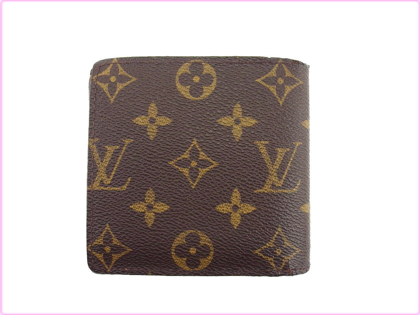 Louis Vuitton Bifold M61665 Porte Billets Cartes Brown Beige Wallet Case T22627