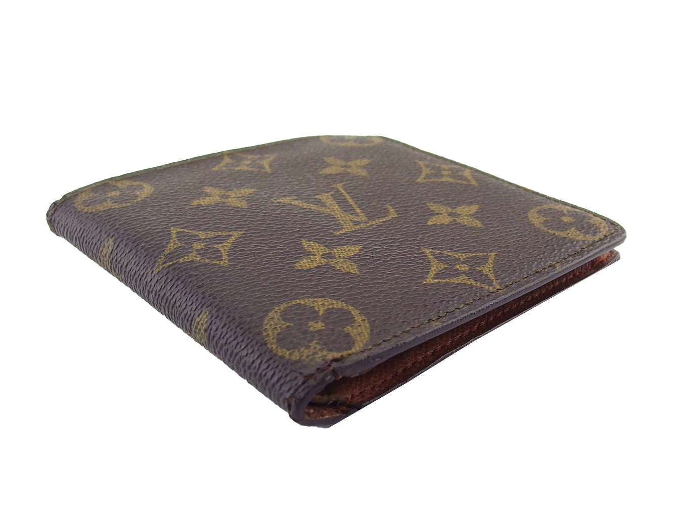 Louis Vuitton Bifold M61665 Porte Billets Cartes Brown Beige Wallet Case T22639
