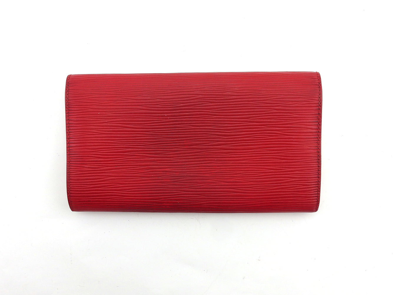 Louis Vuitton Long Purse M63577 Pochette Porto Red Wallet Case
