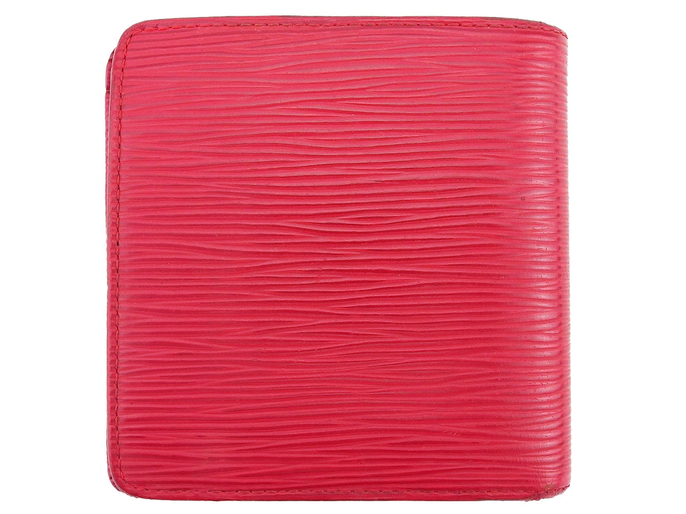 Louis Vuitton Bifold M63547 Porte Billets Cartes Red Wallet Case T23520