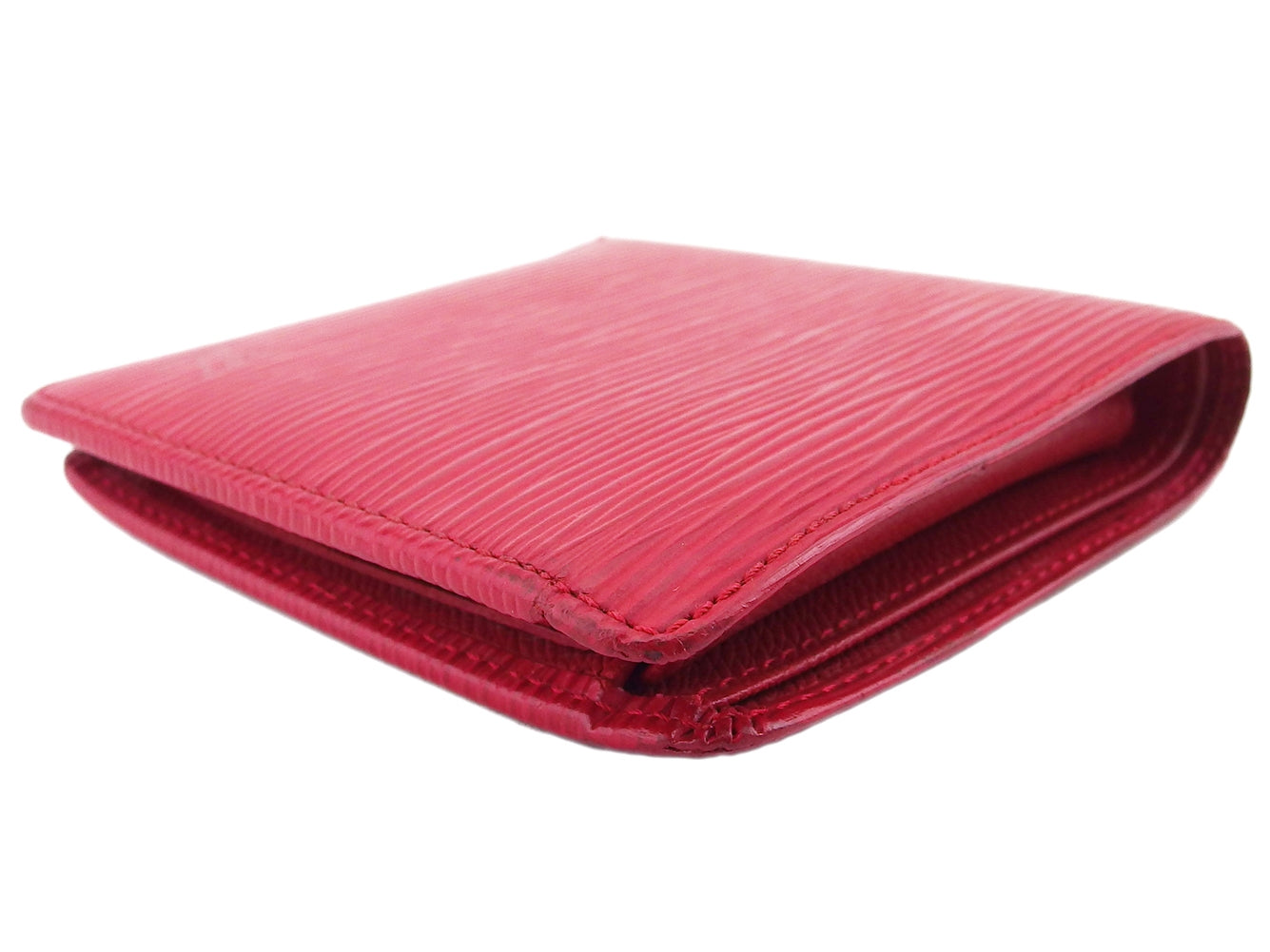 Louis Vuitton Bifold M63547 Porte Billets Cartes Red Wallet Case T23520