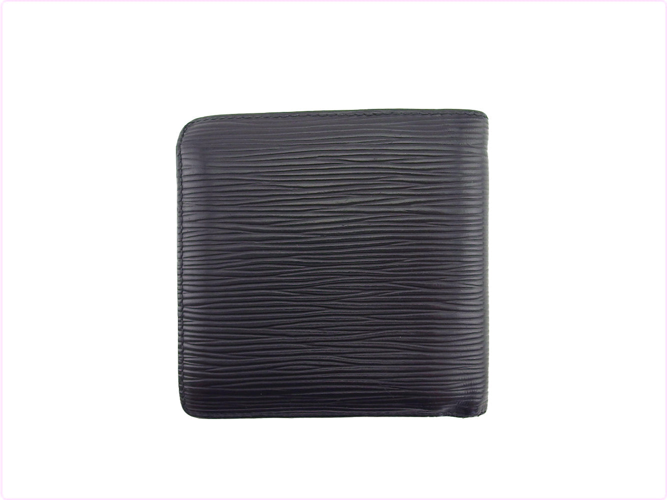 Louis Vuitton Bifold M63542 Porte Billets Cartes Black Wallet Case