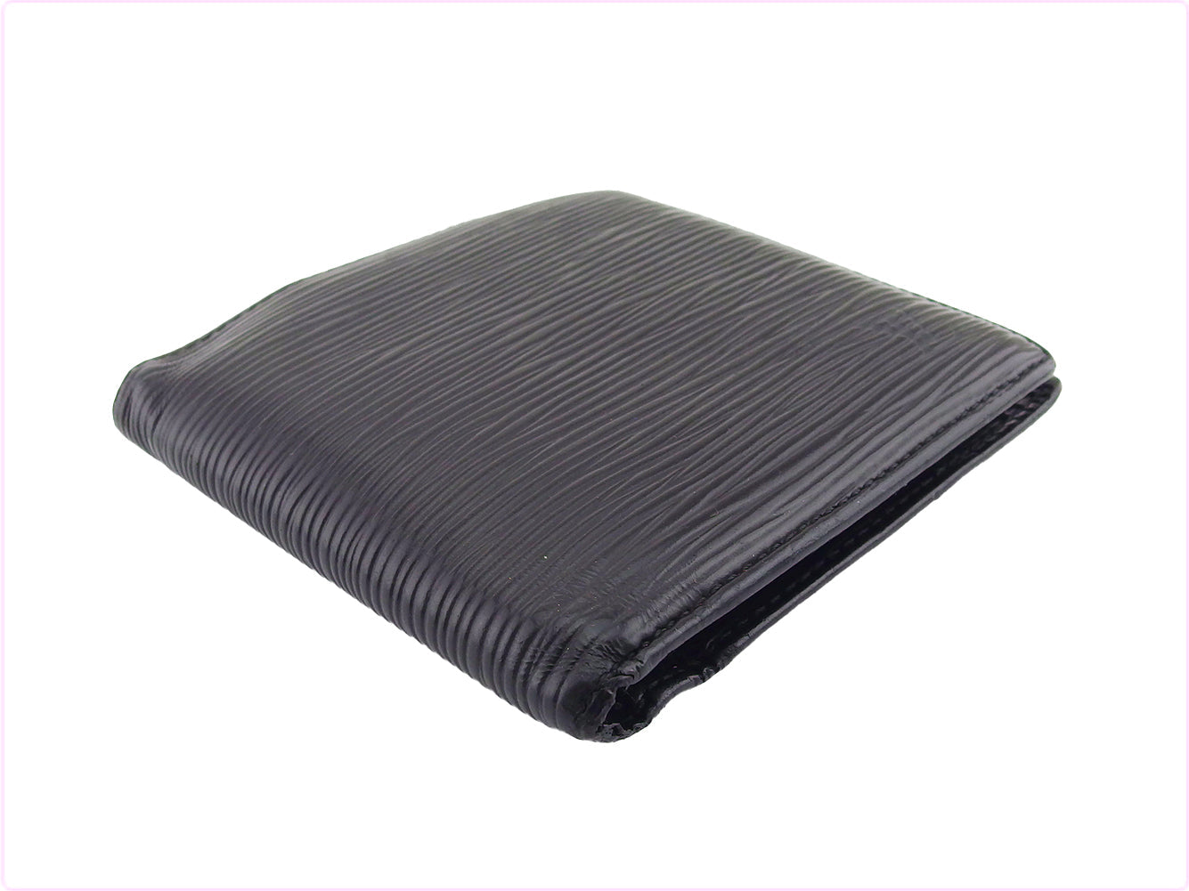 Louis Vuitton Bifold M63542 Porte Billets Cartes Black Wallet Case