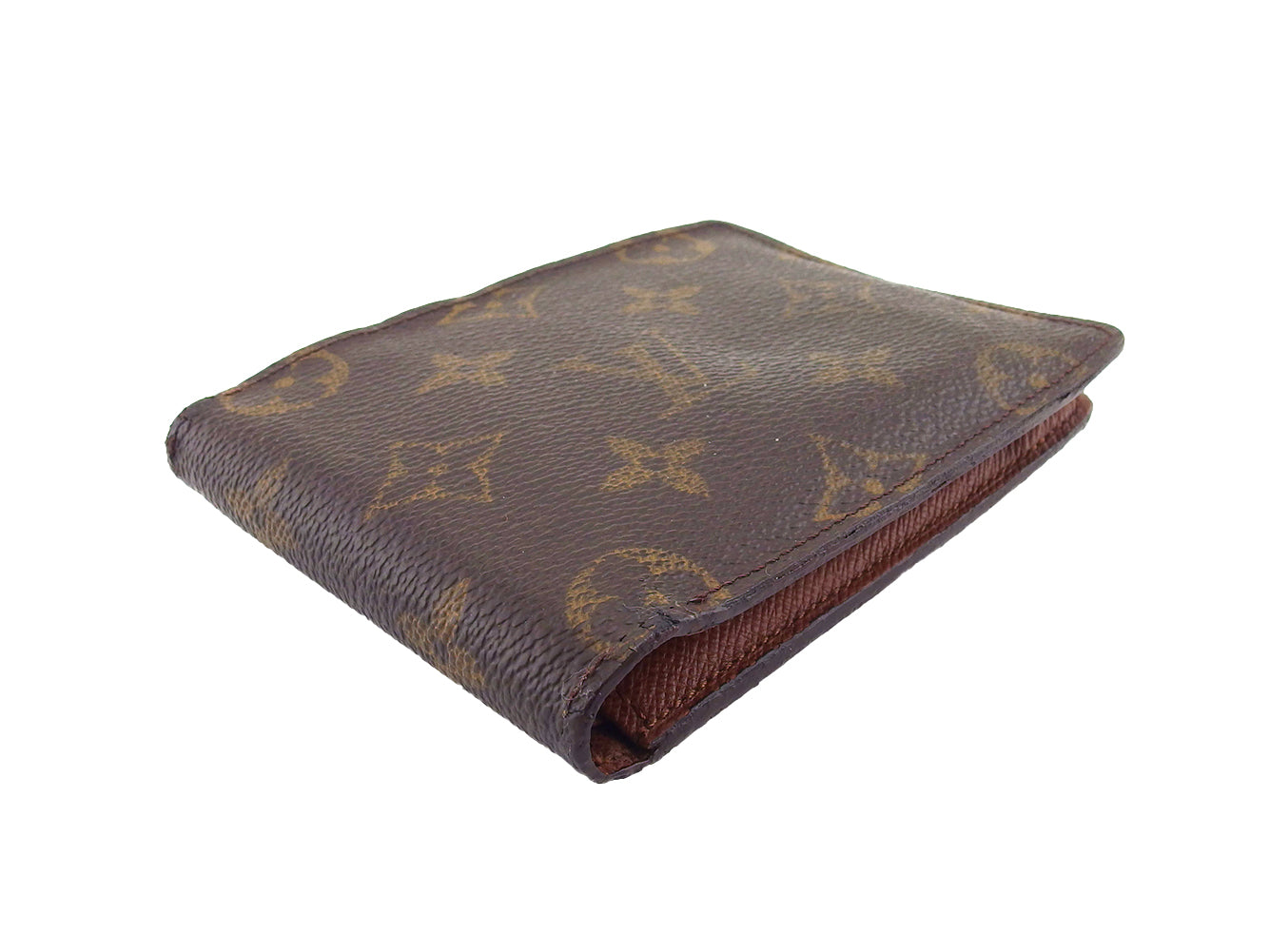 Louis Vuitton Bill Compartment M60895 Portefeuille Multipull Brown Beige Handbag