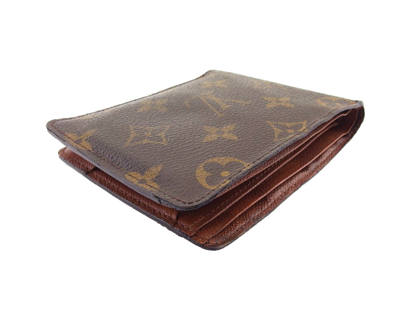Louis Vuitton Bill Compartment M60895 Portefeuille Multipull Brown Beige Handbag