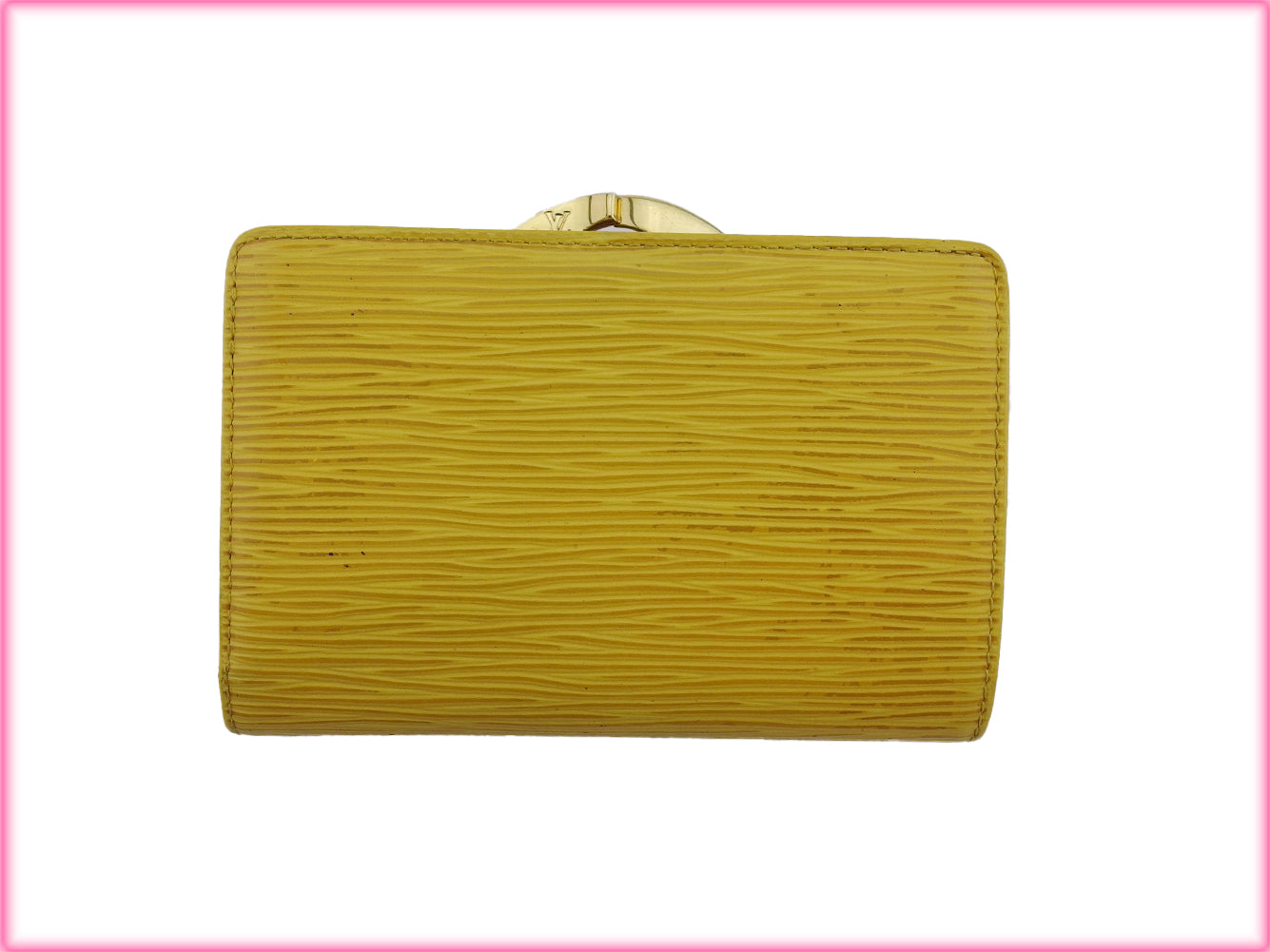Louis Vuitton Bifold M63249 Yellow purple Portonevie Wallet Case