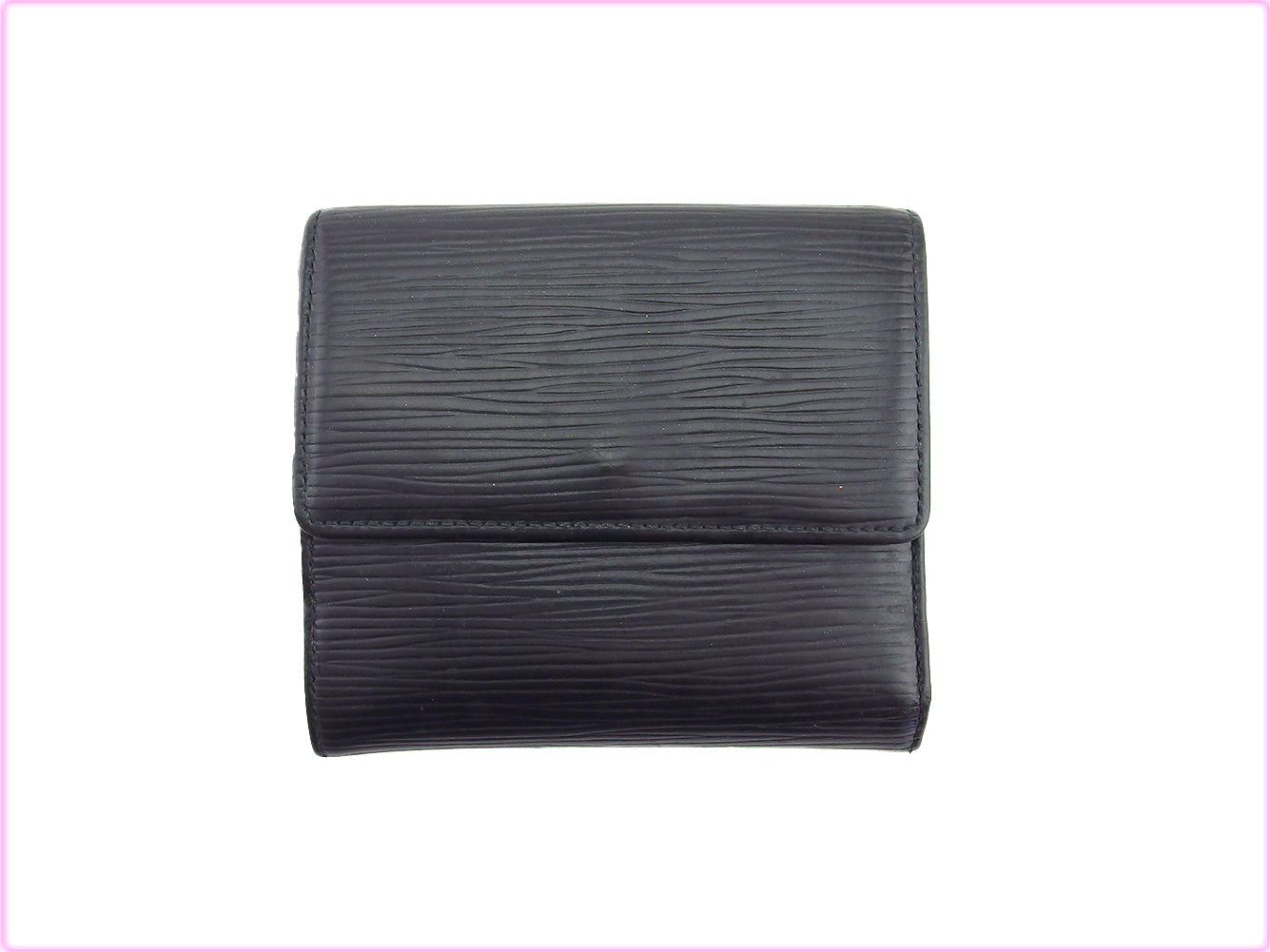 Louis Vuitton Bifold M63482 Porte Monnaie Billets Black Wallet Case
