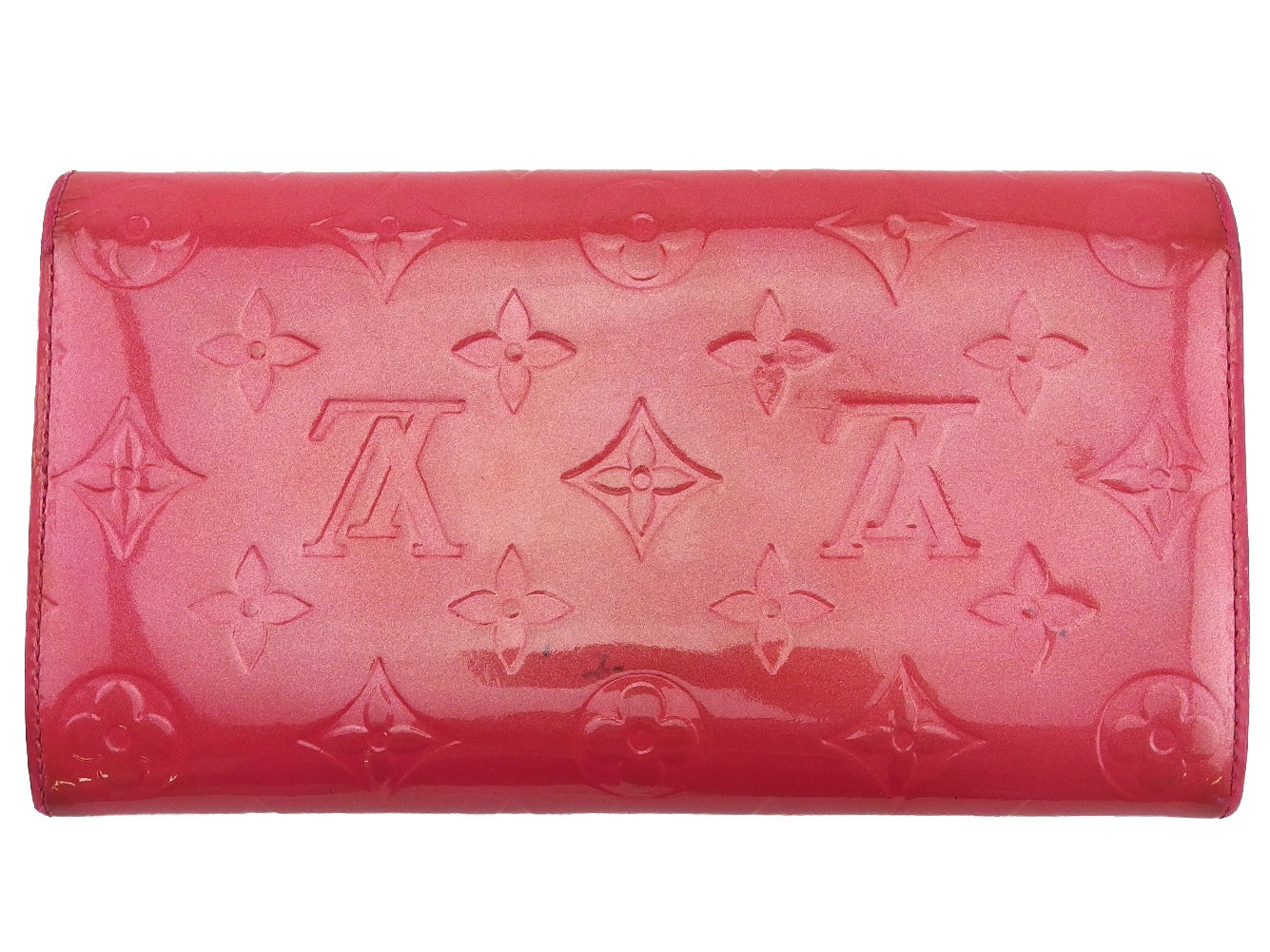 Louis Vuitton Long Purse Portefeuille Sara Red Wallet Case