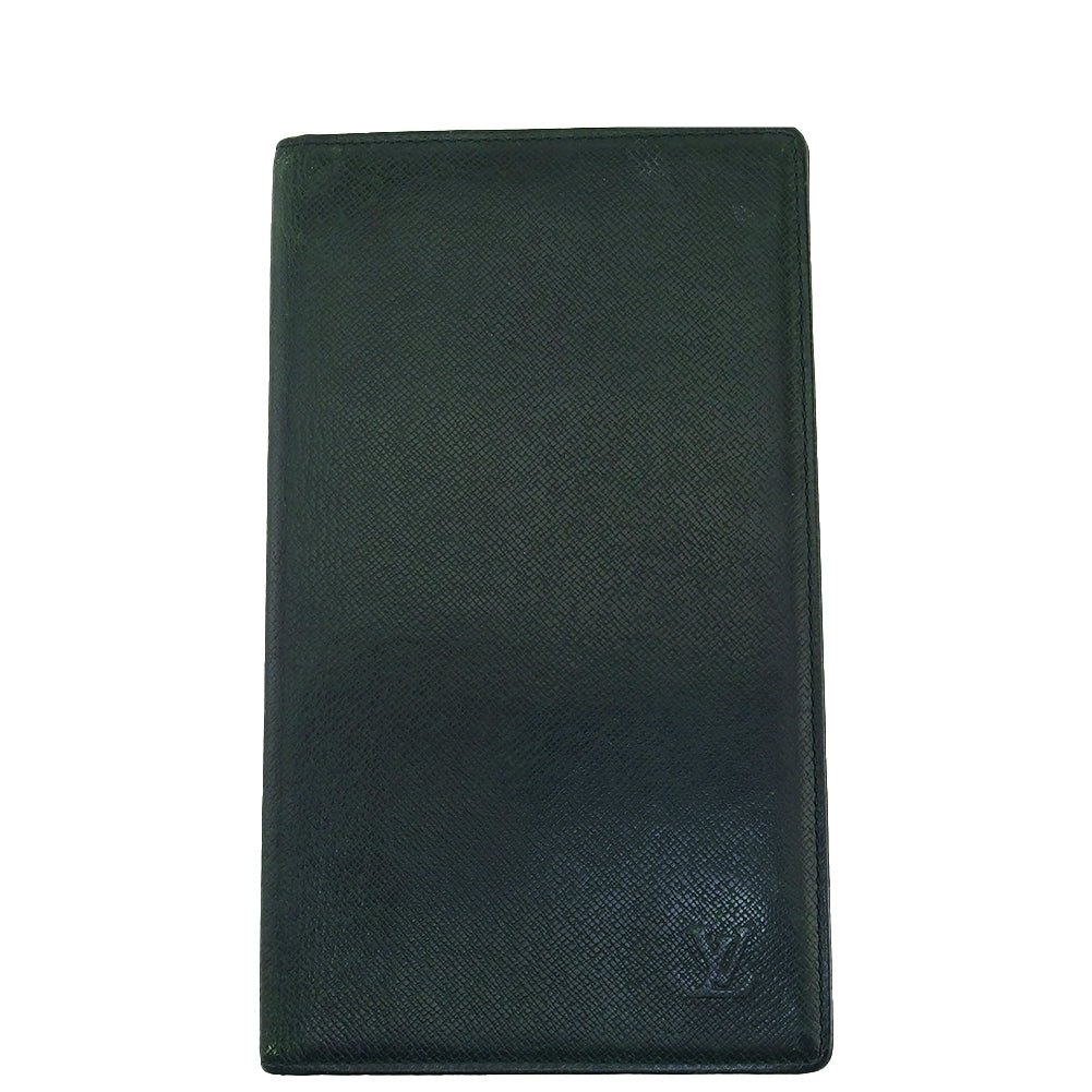 Louis Vuitton Bill Compartment Dark Taiga Green Handbag