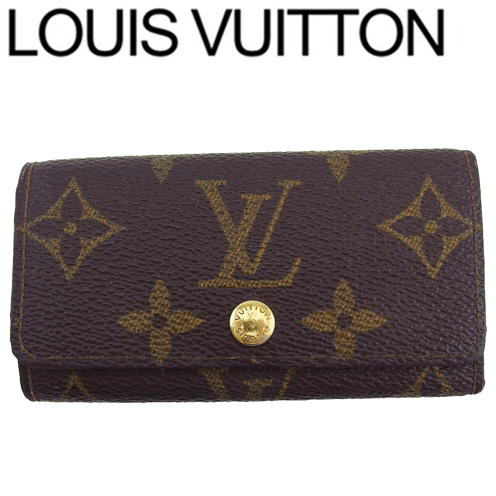 Louis Vuitton Key holder M62631 Multicles4 Brown Beige Key Chain T24134
