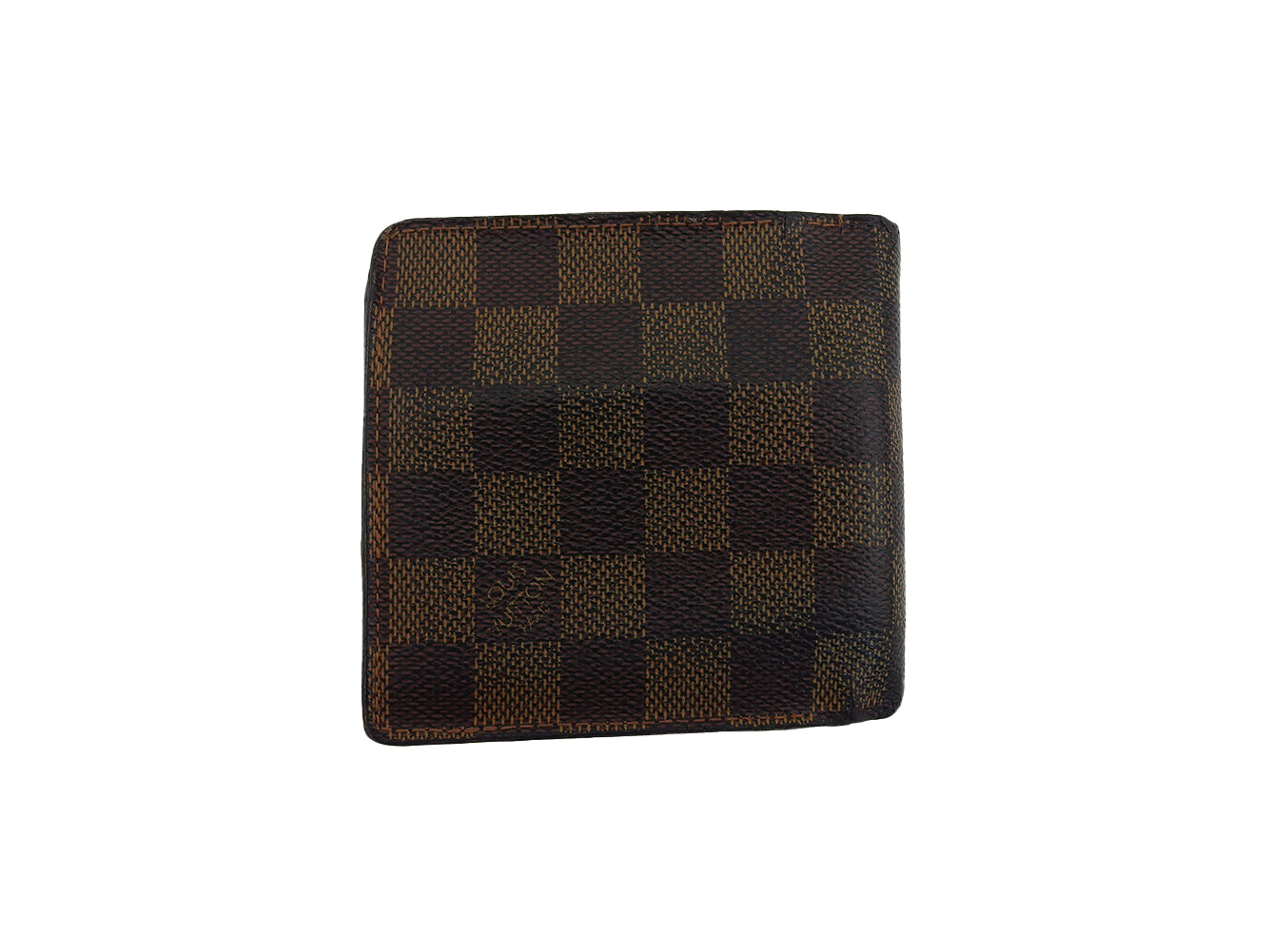 Louis Vuitton Bifold N61665 Porte Billets Cartes Brown Beige Wallet Case