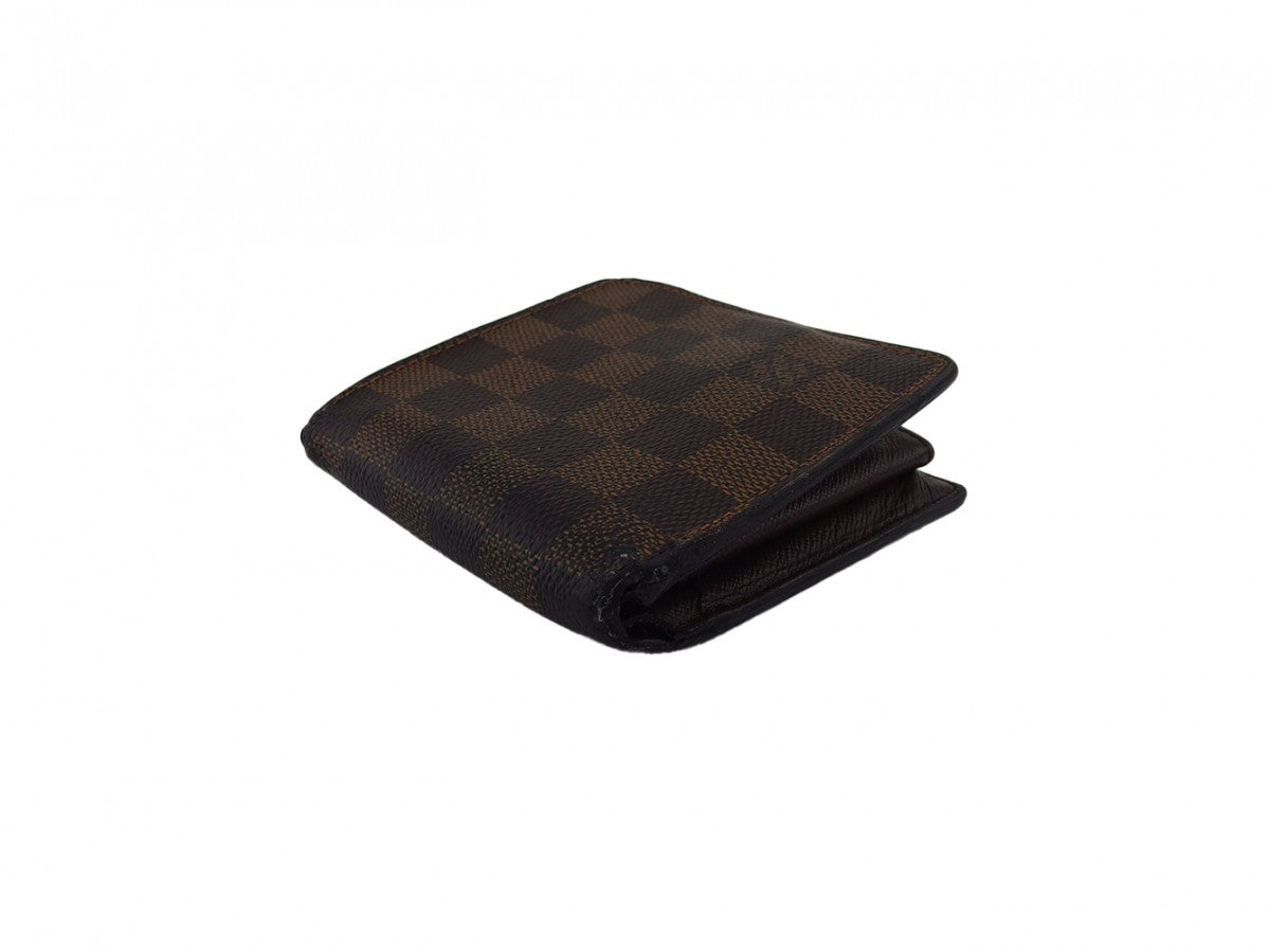 Louis Vuitton Bifold N61665 Porte Billets Cartes Brown Beige Wallet Case