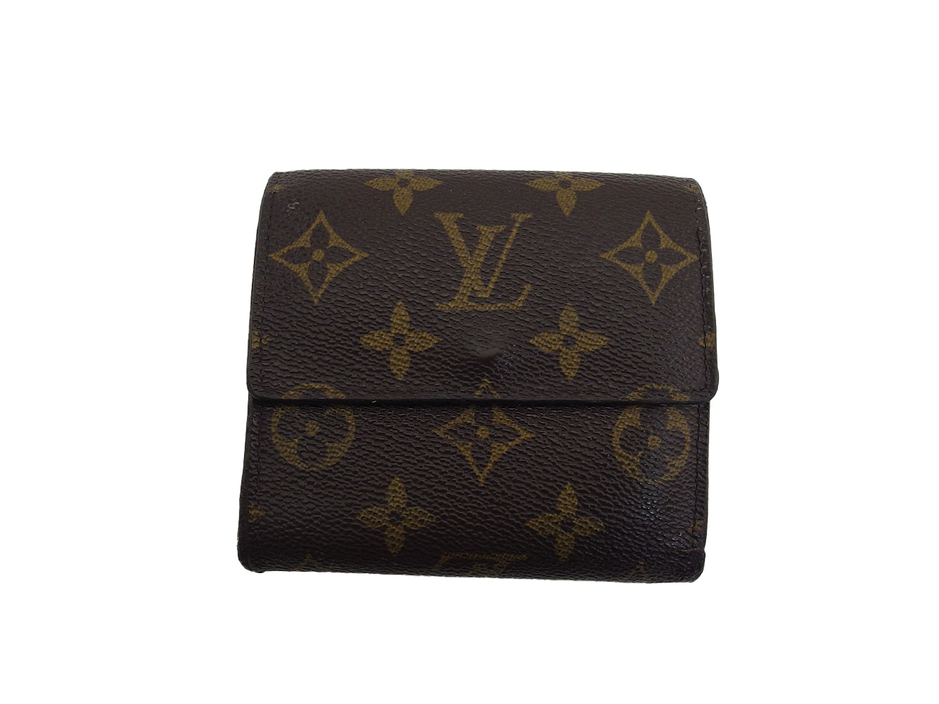 Louis Vuitton Bifold M61652 x Portomonet Pie Brown Beige Wallet Case