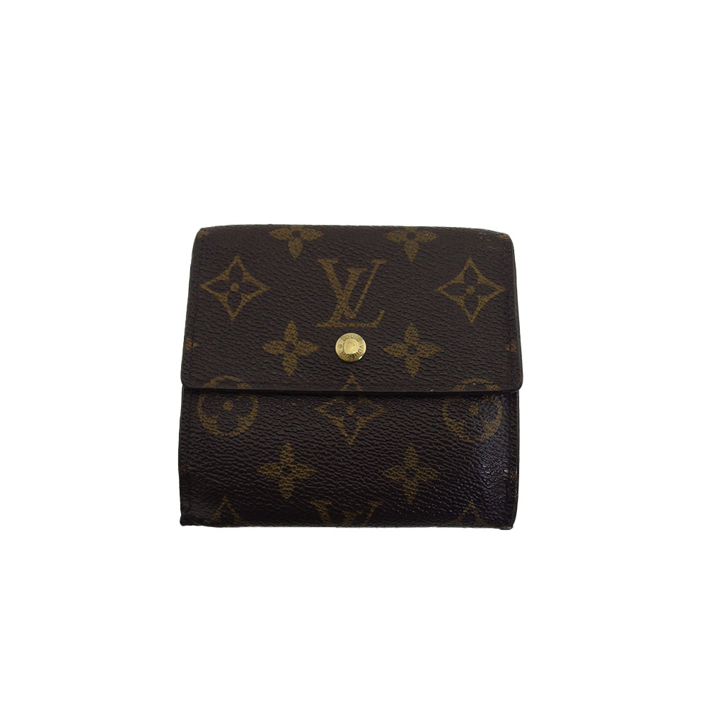 Louis Vuitton Bifold M61652 x Portomonet Pie Brown Beige Wallet Case