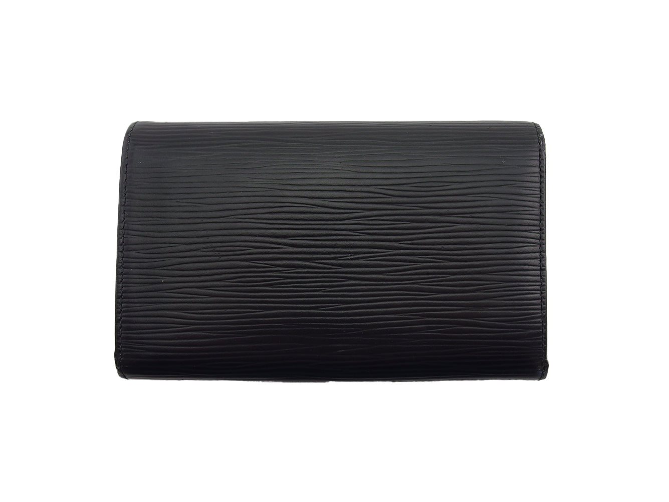 Louis Vuitton Long Purse M63502 Portonebi Tresol Black Wallet Case