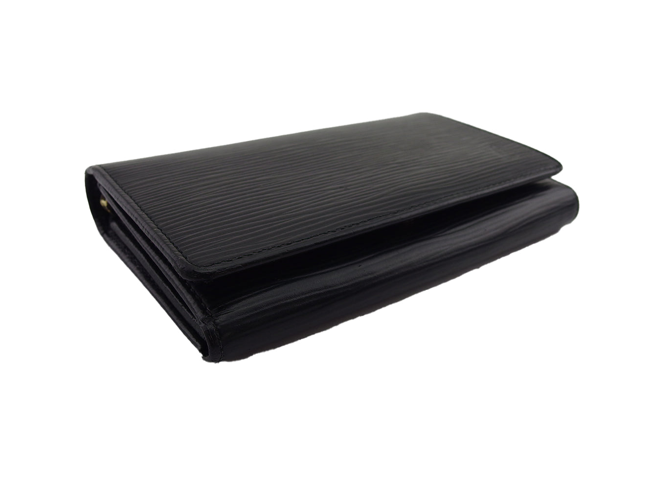 Louis Vuitton Long Purse M63502 Portonebi Tresol Black Wallet Case