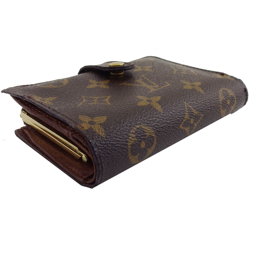 Louis Vuitton Bifold M61663 Portonevie Vienova Brown Beige Wallet Case