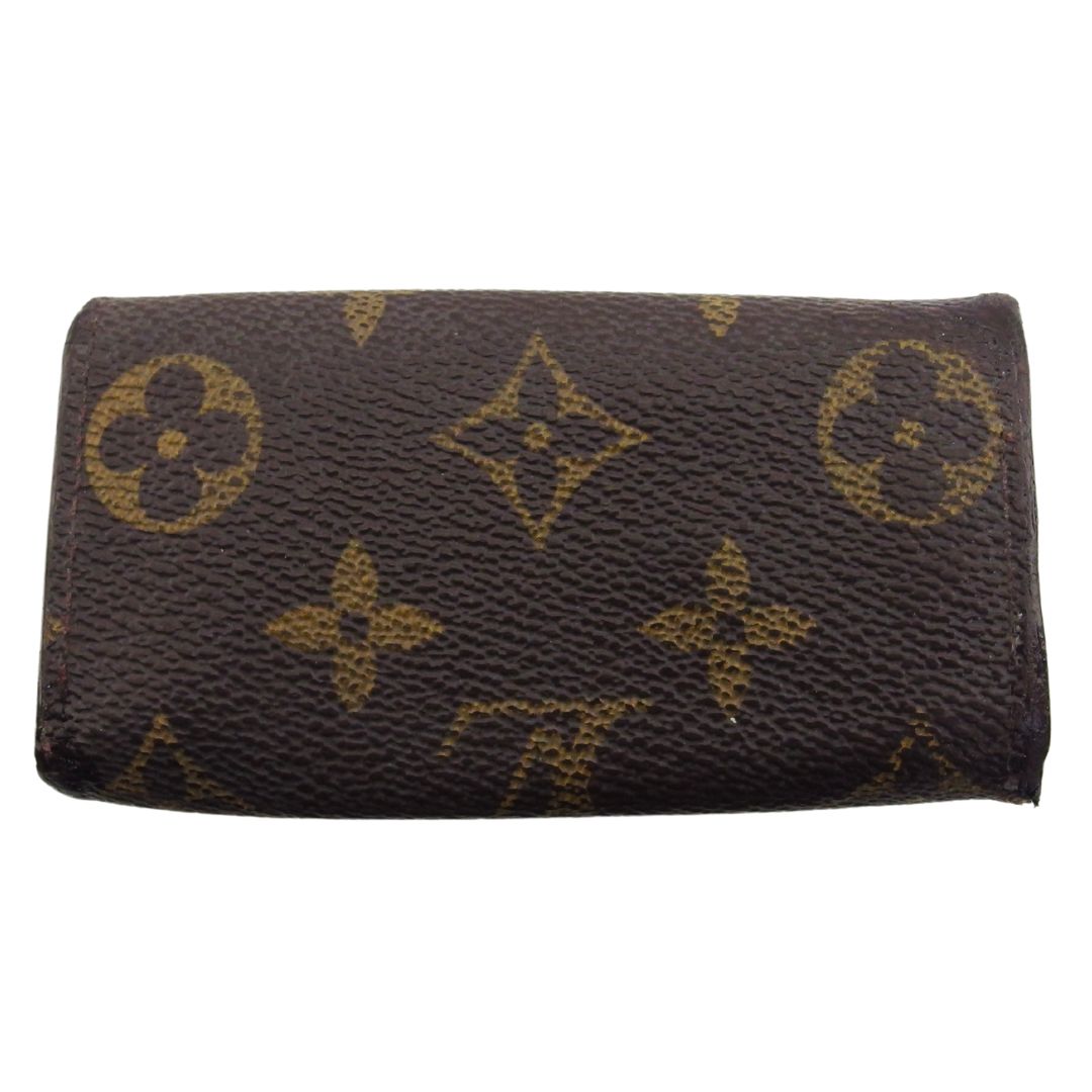 Louis Vuitton Key holder x Brown Beige Gold Key Chain T25008